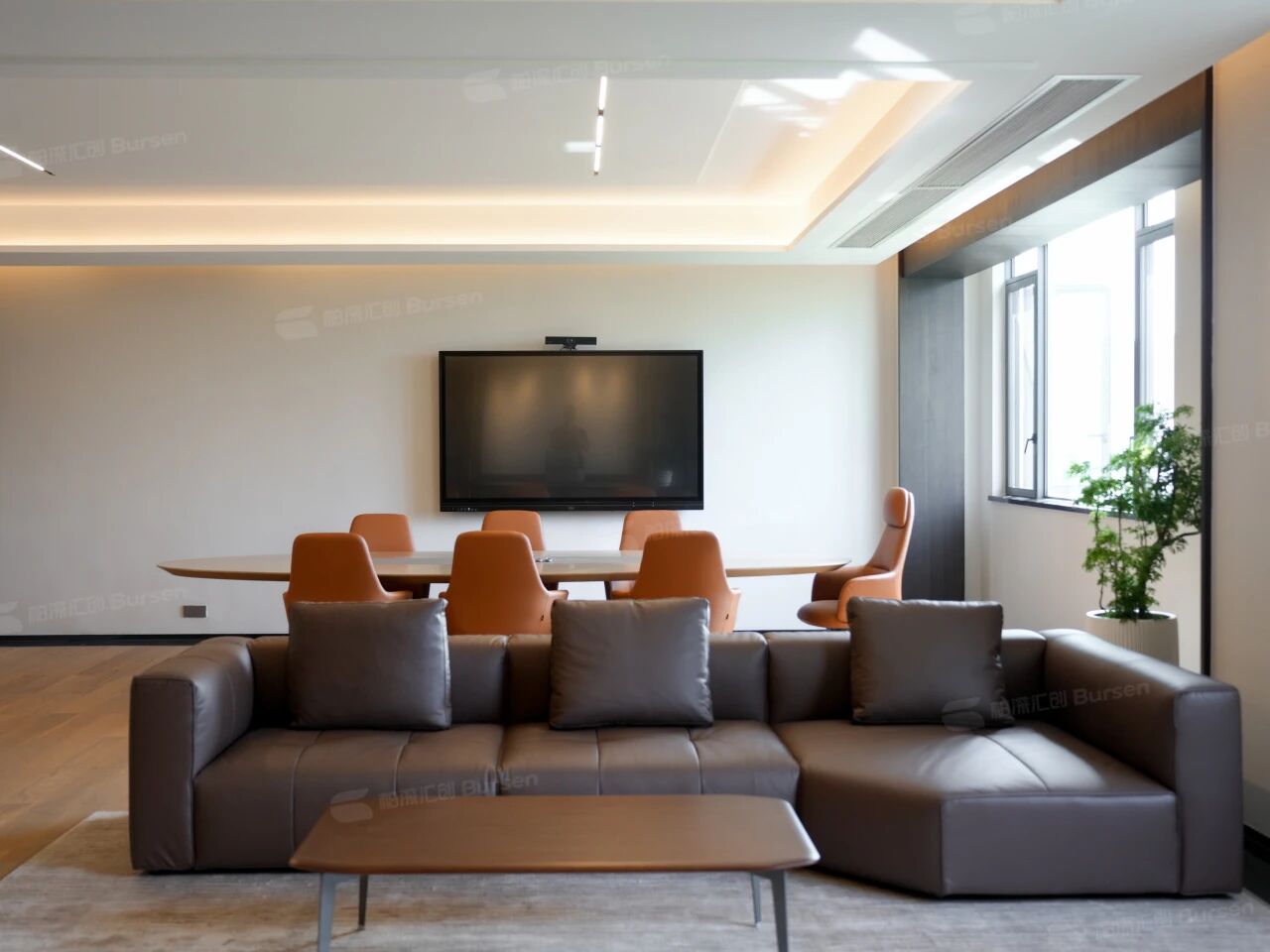 1200m ² Steel Enterprise Office Scene