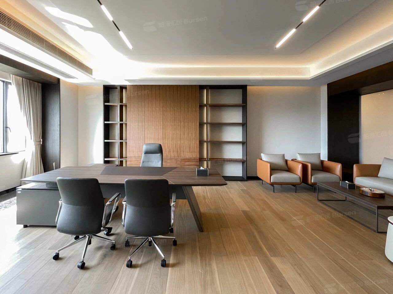 1200m ² Steel Enterprise Office Scene