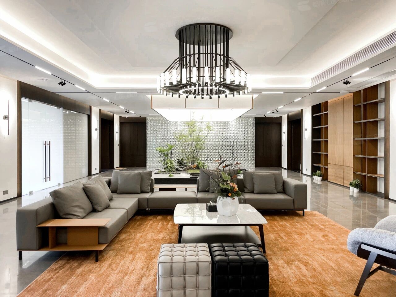 1200m ² Steel Enterprise Office Scene