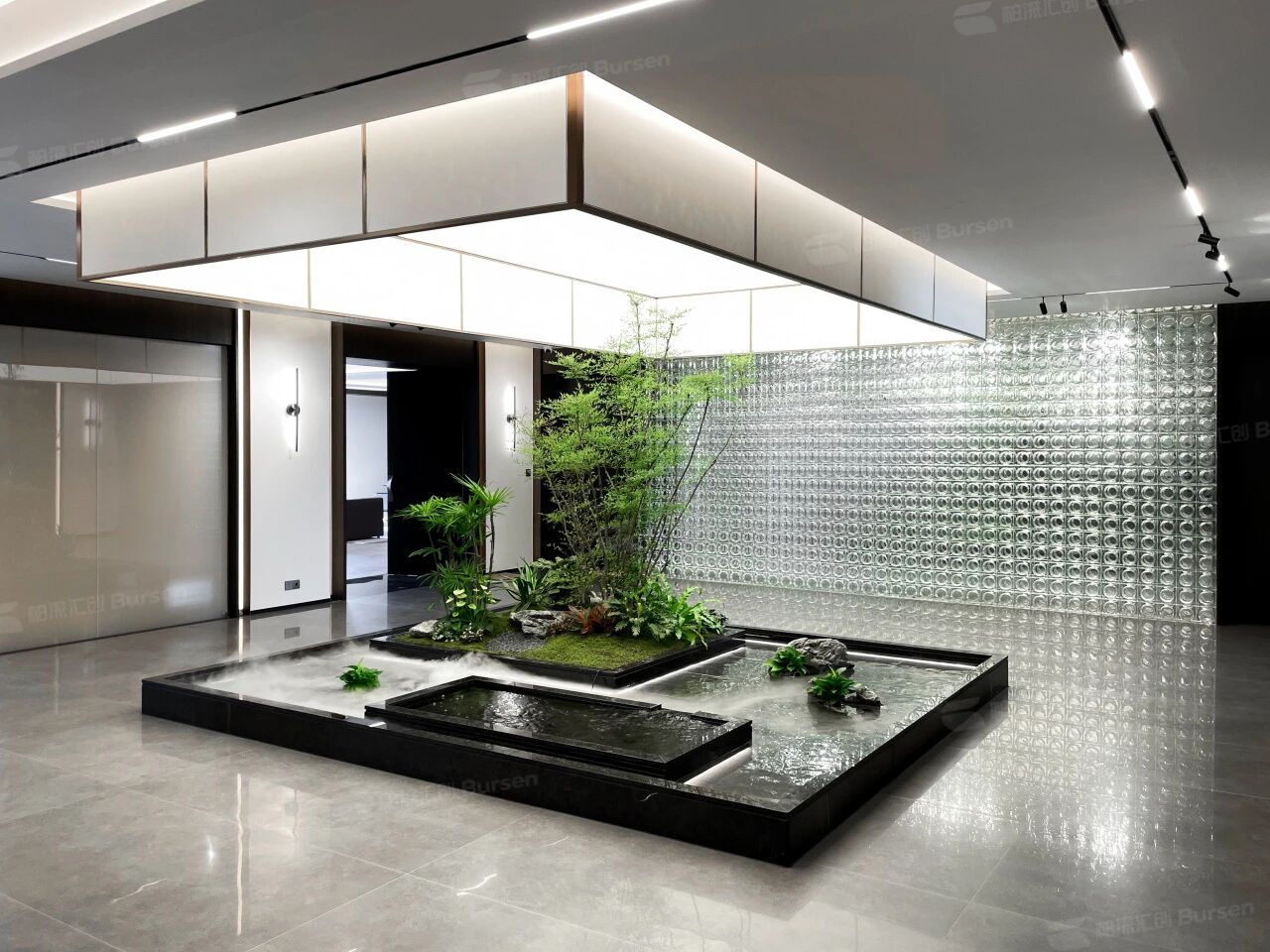 1200m ² Steel Enterprise Office Scene