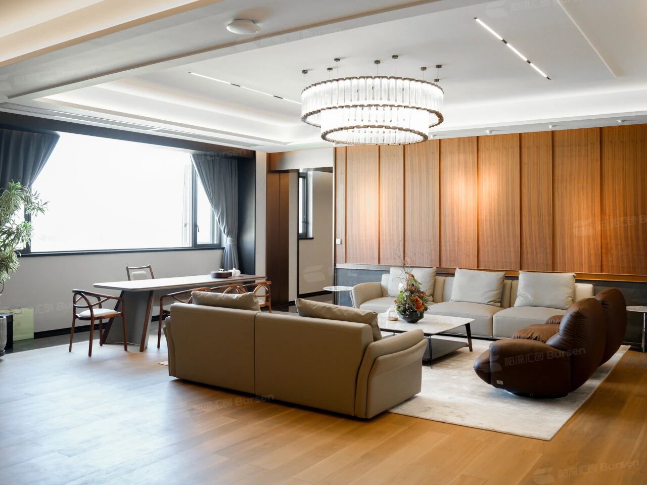 1200m ² Steel Enterprise Office Scene